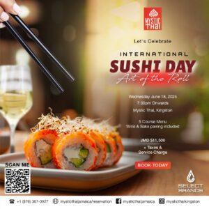 Sushi rolls and sake pairing at Mystic Thai Kingston for International Sushi Day