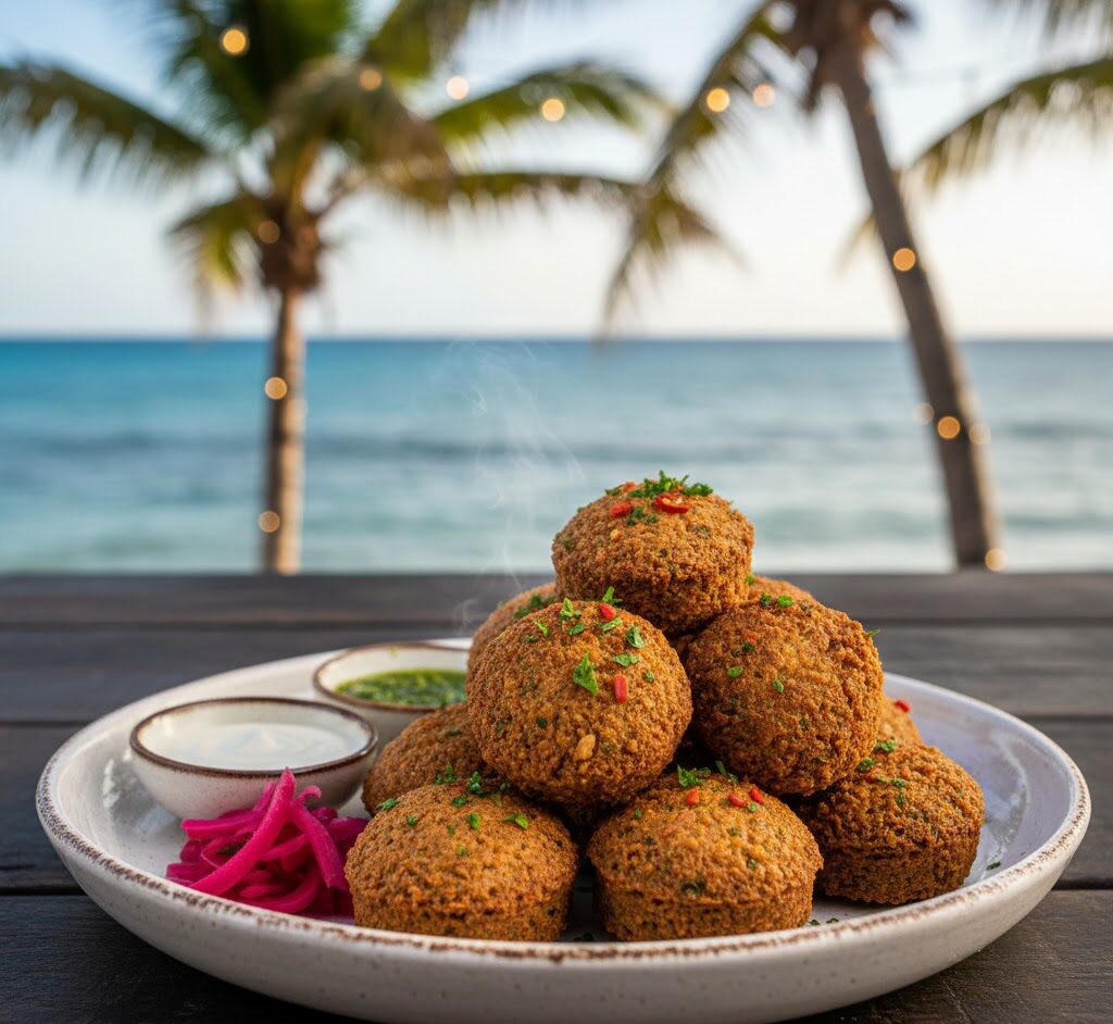 Falafel at Mezzaluna Jamaica – Crispy Golden Mediterranean Favorite ...
