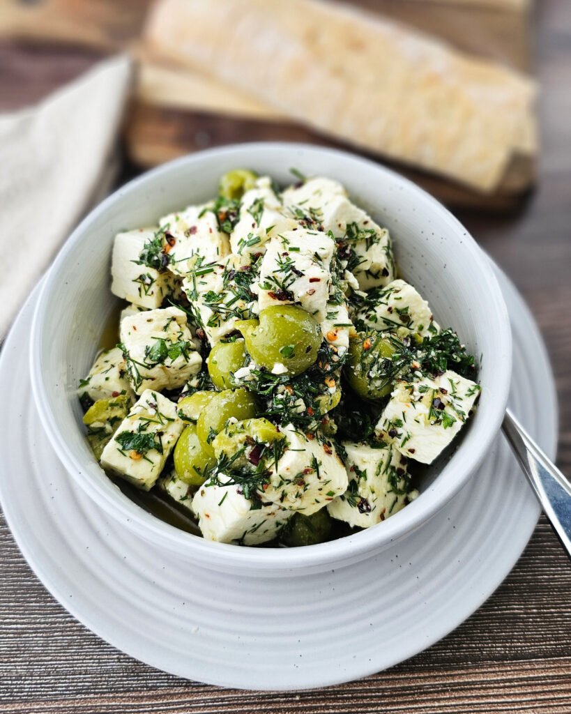 Greek Village Mezza at Mezzaluna Jamaica – Feta, Olives & Mediterranean Vegetables