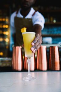 Cocktail served at Mezza Luna Kingston